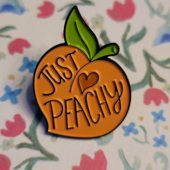 Just Peachy Enamel Pin - Picture 4 of 11
